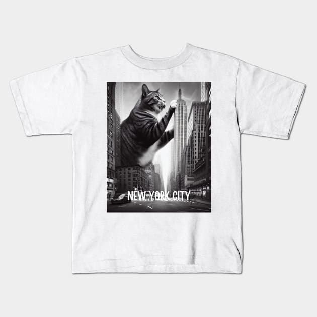 Gigantic NYC Cat Kids T-Shirt by Bodega Cats of New York